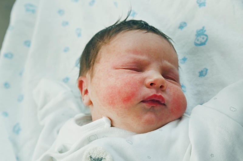 Baby Mollie, born April 13 at 3.11pm, weighing 7lb 4oz, to Hayley Parker and Danny Booth from Coppull.