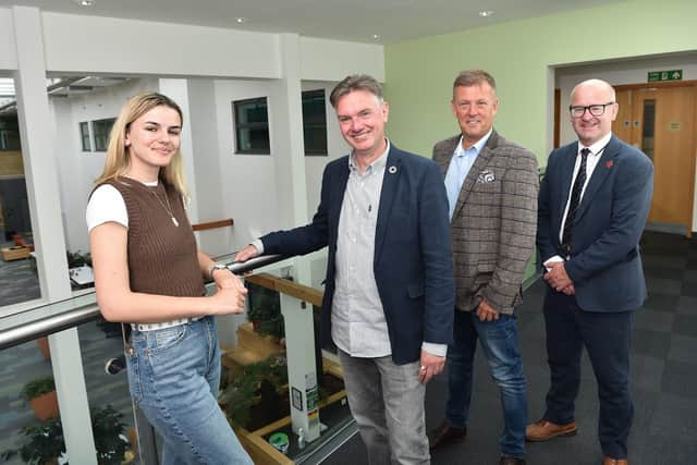 From left: Chloe Hampton, Colin Curtis, Jonathan Nelson, Shaun Turner from TBL Services, based at Lancaster University.