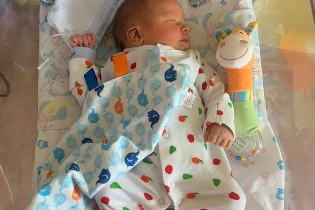 Cayson Connor Jay Mason, born on September 17 at 4.26pm, to parents Caris Hitchen and Peter Mason from Leyland, weighing 7lb 1oz.