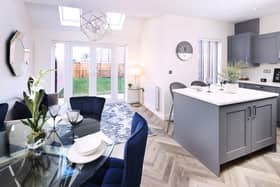 The ground floor of the Snowdon is almost entirely open plan. Photo: Anwyl Homes