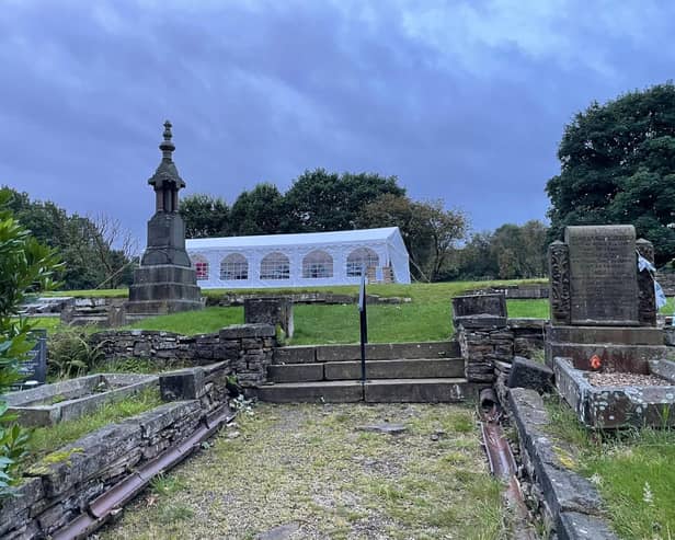 The marquee ready for 24/7 prayer as it looked in 2024