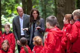 The Prince and Princess of Wales visit a school where outdoor learning is prioritised within the day-to-day curriculum to enhance children's physical and mental wellbeing. Photo: David Rose via Getty Images