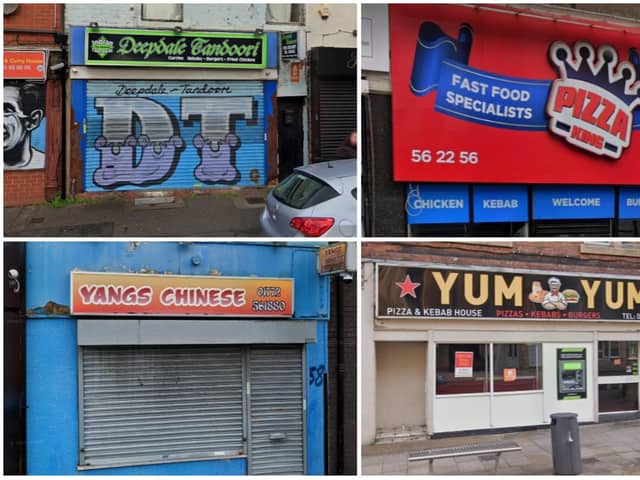 Below are the takeaways in Preston with a one or two-star hygiene rating