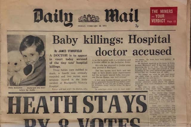 Paul's picture was printed in the Daily Mail, the day after the stabbings took place at Blackpool Victoria Hospital