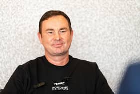 Morecambe boss Derek Adams Picture: Kelvin Lister-Stuttard
