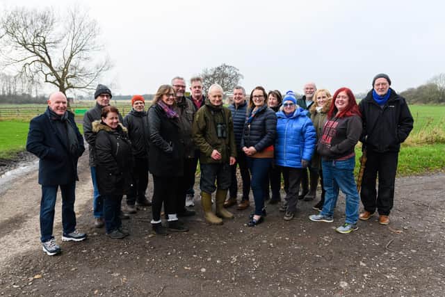 Campaigners celebrating just before Christmas last year after learning that plans for a third prison in Ulnes Walton had been rejected by councillors