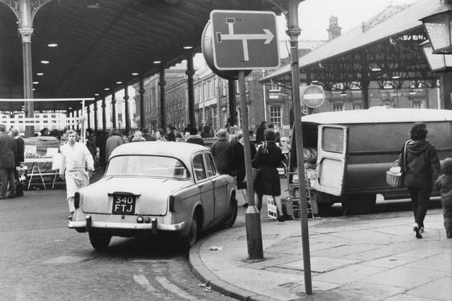 This image, taken in 1971, was taken at the very top end of Orchard Street, at its junction with Market Street