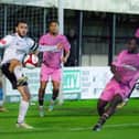Bamber Bridge captain Michael Potts could not prevent Macclesfield winning 2-0 when the sides met in December (photo: Ruth Hornby)
