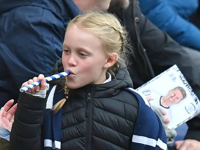 A young PNE fan at Deepdale.