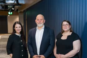 L-R Cara Nuttall, Chris Fairhurst and Hannah Saxe, Brabners