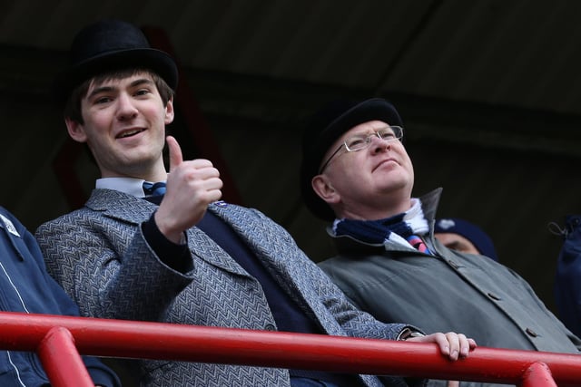 Thumbs up at Brentford in 2013