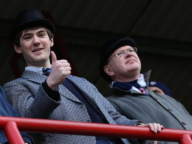 Thumbs up at Brentford in 2013