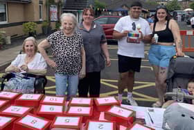 Marilyn Sutcliffe, Ann Johnson, Helen Begum, Leon and Alisha McGuire at HC-One’s Dove Court Care Home’s Care Home Open Week event