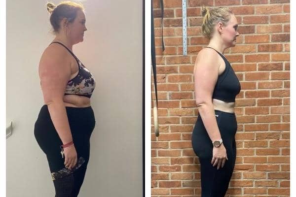 Isobel Grieve from Preston has lost over six stone in eighten months after training with a Pro-Fit personal trainer.