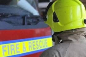 Firefighters battled a blaze at a Heysham nature reserve.
