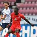 Tom Bayliss in action against Wigan Athletic during pre-season.
