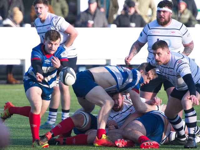 Match action from Hoppers games against Sheffield (photo: Mike Craig)