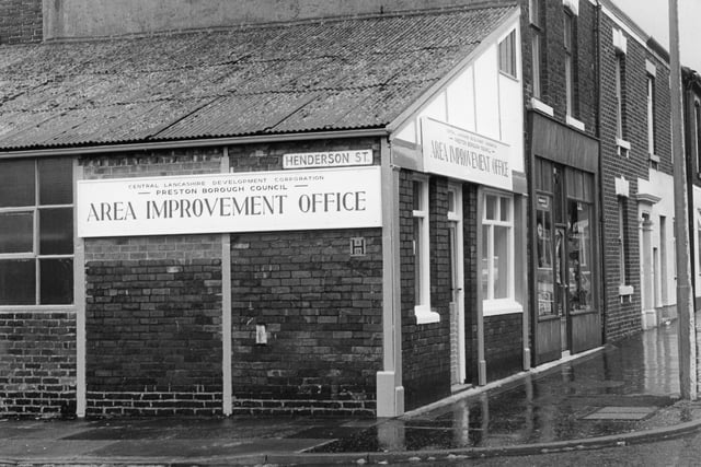 In the 70s Plungington was a slum area and plans were put forward for an urban renewal plan. At the same time this Area Improvement Office popped up on the corner of Eldon Street and Henderson Street - across from the school - to deal with residents' problems