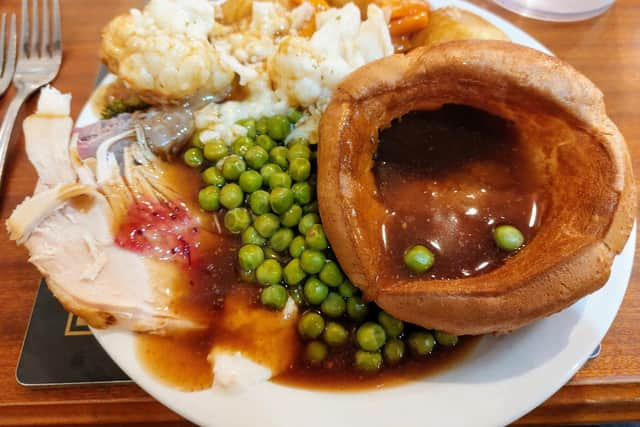 Carvery meal at the Rose n Bowl, Stacksteads, Rossendale