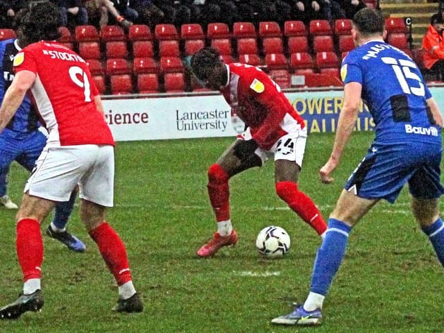 Morecambe's last game with Gillingham was the 1-1 draw at home in February 2022 Picture: Michael Williamson