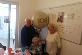 Marian Knight celebrated her 108h birthday with daughter Jeanne and son Trevor