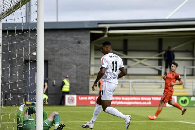 AFC Fylde pull a goal back against Eastleigh (Picture: Steve McLellan)