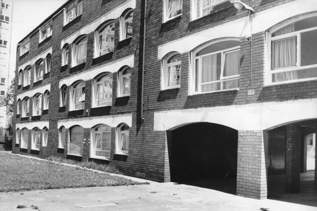 Avnham flats pictured in 1989