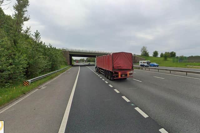 The M6 southbound was due to be closed between junction 33 and 32 (Credit: Google)