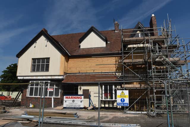 Photo Neil Cross; The former Anchor Inn at Hutton being transformed into a Hickory's Smokehouse