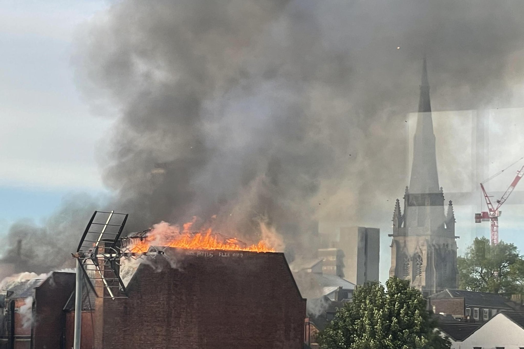 Road closures remain in place after huge fire breaks out at old Odeon cinema