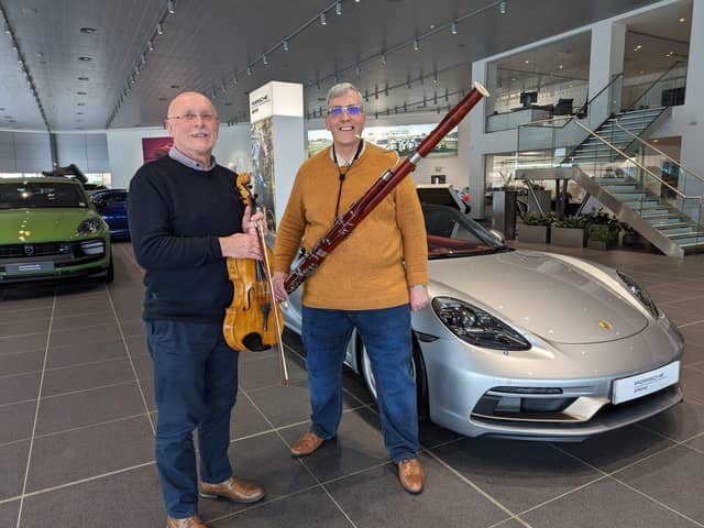 Alexander Roe MBE, marketing and publicity manager, and Paul Heptinstall, secretary of Preston Symph