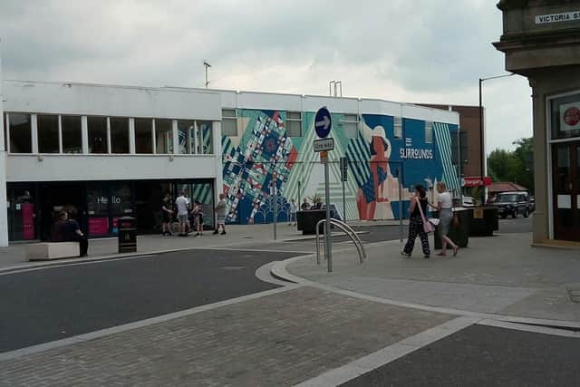 Morecambe town centre towards Arndale.