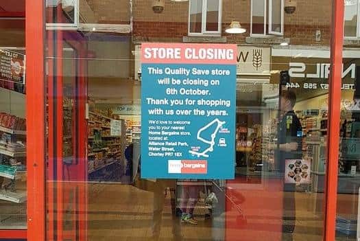 Quality Save in Chapel Street, Chorley will close permanently on Friday, October 6. (Picture by Paul Woody)