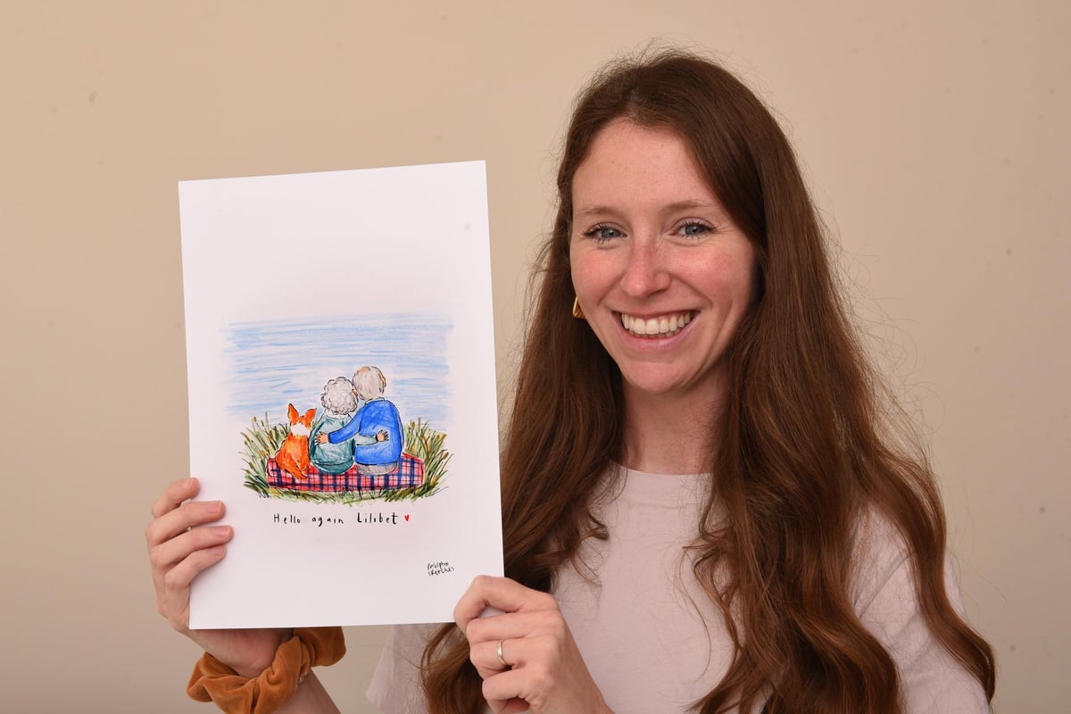 Meet Lancashire artist behind sketch of Queen reunited with Prince Philip which has gone viral online