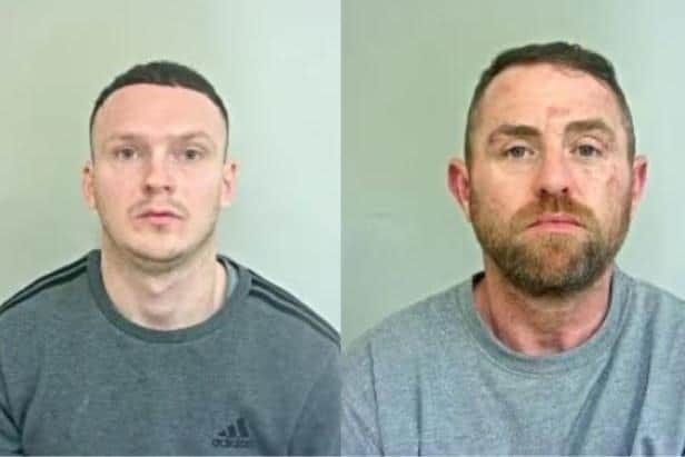 Paul Matheson (right) and Daniel Quinn (left) have been jailed after a man was shot as an act of revenge following a fight at a pub in Preston (Credit: Lancashire Police)