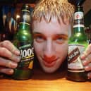 Michael Kemp, manager of the Beat Street Cafe, Preston, with the new plastic bottles.