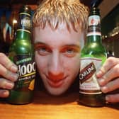Michael Kemp, manager of the Beat Street Cafe, Preston, with the new plastic bottles.