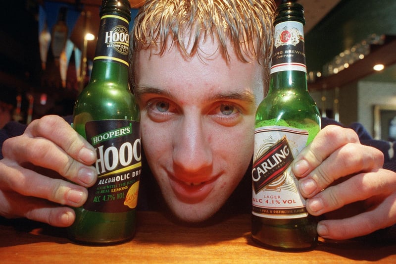 Michael Kemp, manager of the Beat Street Cafe, Preston, with the new plastic bottles.