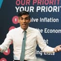 Prime Minister Rishi Sunak speaks during a Q&A session at The Platform in Morecambe, following a community visit to the Eden Project North. Photo: Owen Humphreys/PA Wire