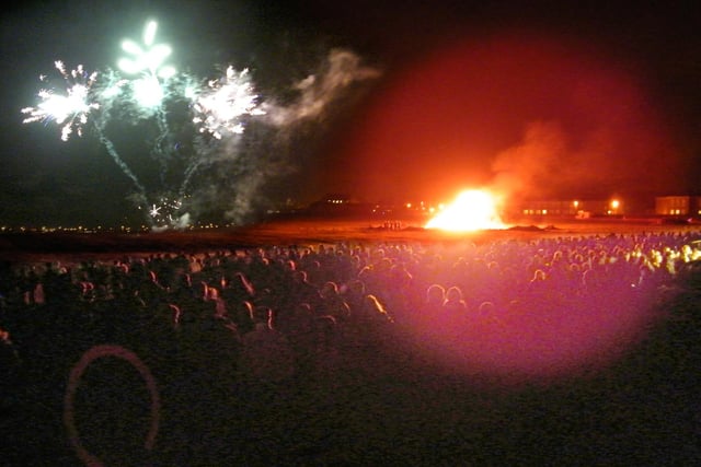 Bonfire and firework display in Fleetwood