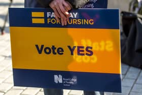 The Royal College of Nursing balloted all of its UK members for strike action for the first time in its 106-year history. Picture: Lisa Ferguson