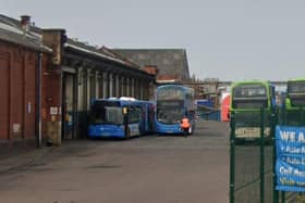 The current cluster of buildings at the Preston Bus depot on Deepdale Road are to be demolished to make way for modern replacements (image: Google)