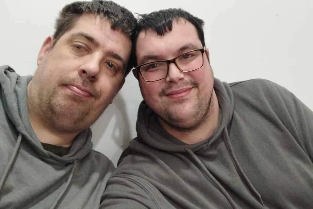 Friends Paul Bennett (left) and Gordon Burton have gone viral on TikTok with their shop Burton and Bennett Snacks Ltd in Brierfield