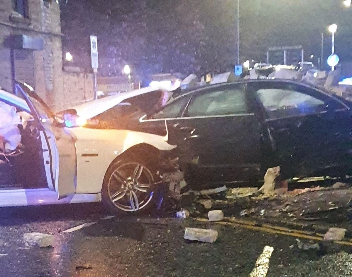'The whole flat shook - it was scary': Mum evacuated from home after early hours car crash causes gas leak