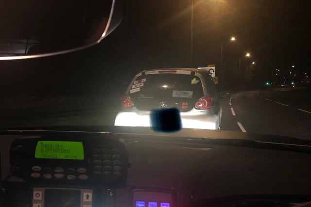 This car was stopped for having no insurance on the A6 near Preston.
According to officers "the driver didn’t bother renewing policy when emailed with new quotes".
The vehicle was seized and the driver was arrested after testing positive for cannabis use.