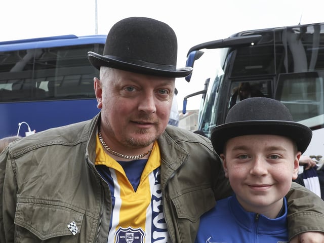 PNE fans at Middlesbrough