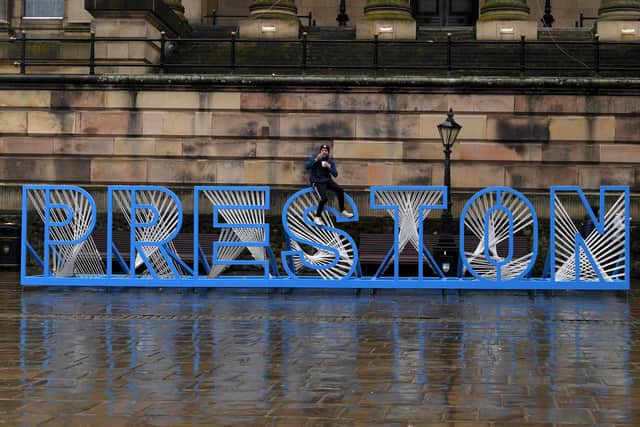 The new Preston sculpture sign caused quite a stir on Facebook, although perhaps not for the reason hoped...
