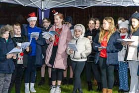 Students from Whalley Primary School Choir entertained guests with classic Christmas carols.