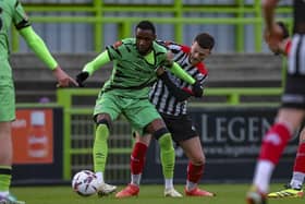 Jack Moore in action against Forest Green Rovers (photo: David Airey/dia_images)