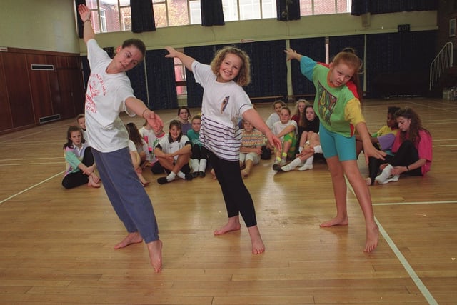 Ballet lessons at Ashton High School, Preston, 1991